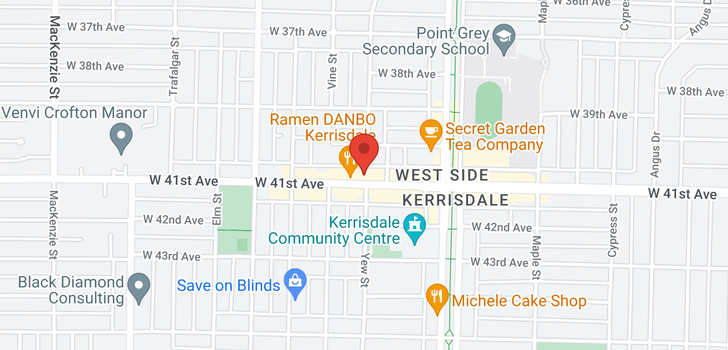 map of 2253 W 41 AVENUE
